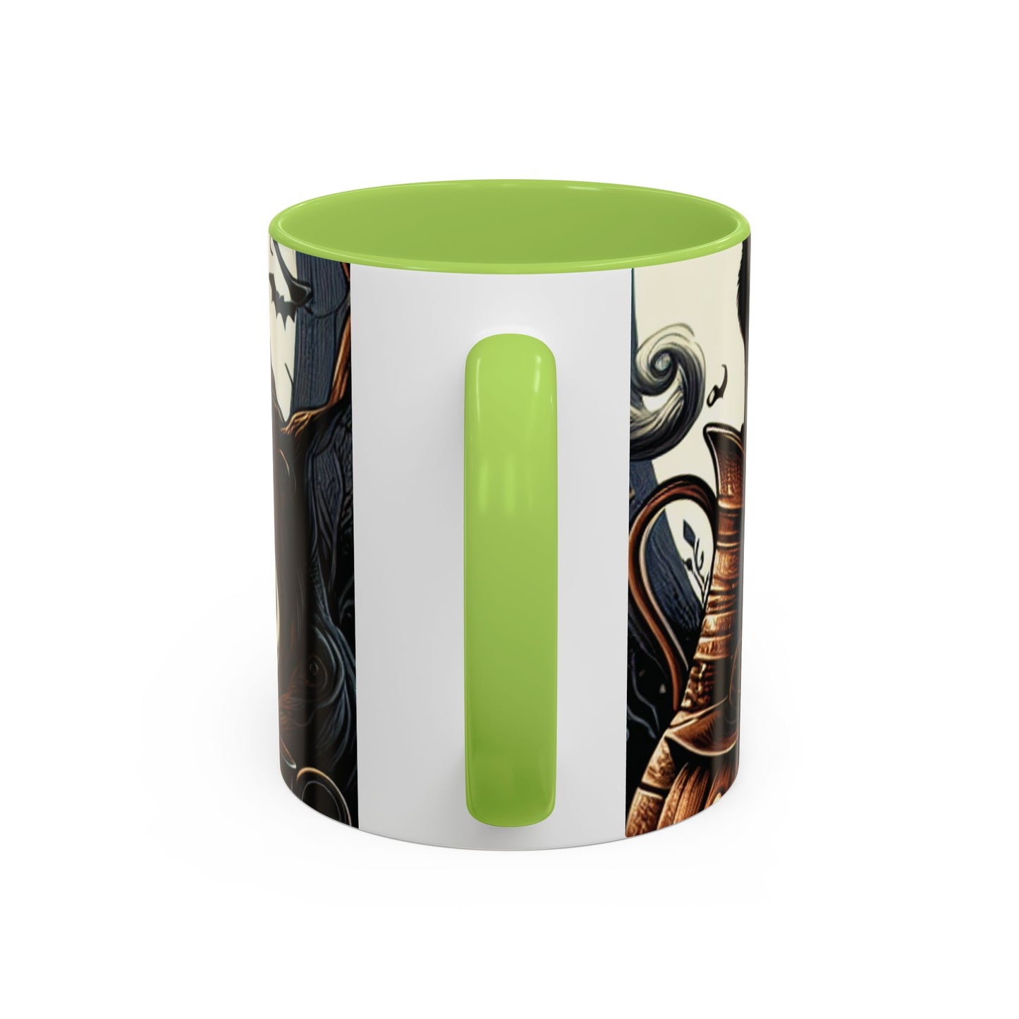 Halloween Pumpkin Accent Coffee Mug - Spooky Decor, Autumn Gift, Hot Beverage Cup, Halloween Party, Cozy Vibe