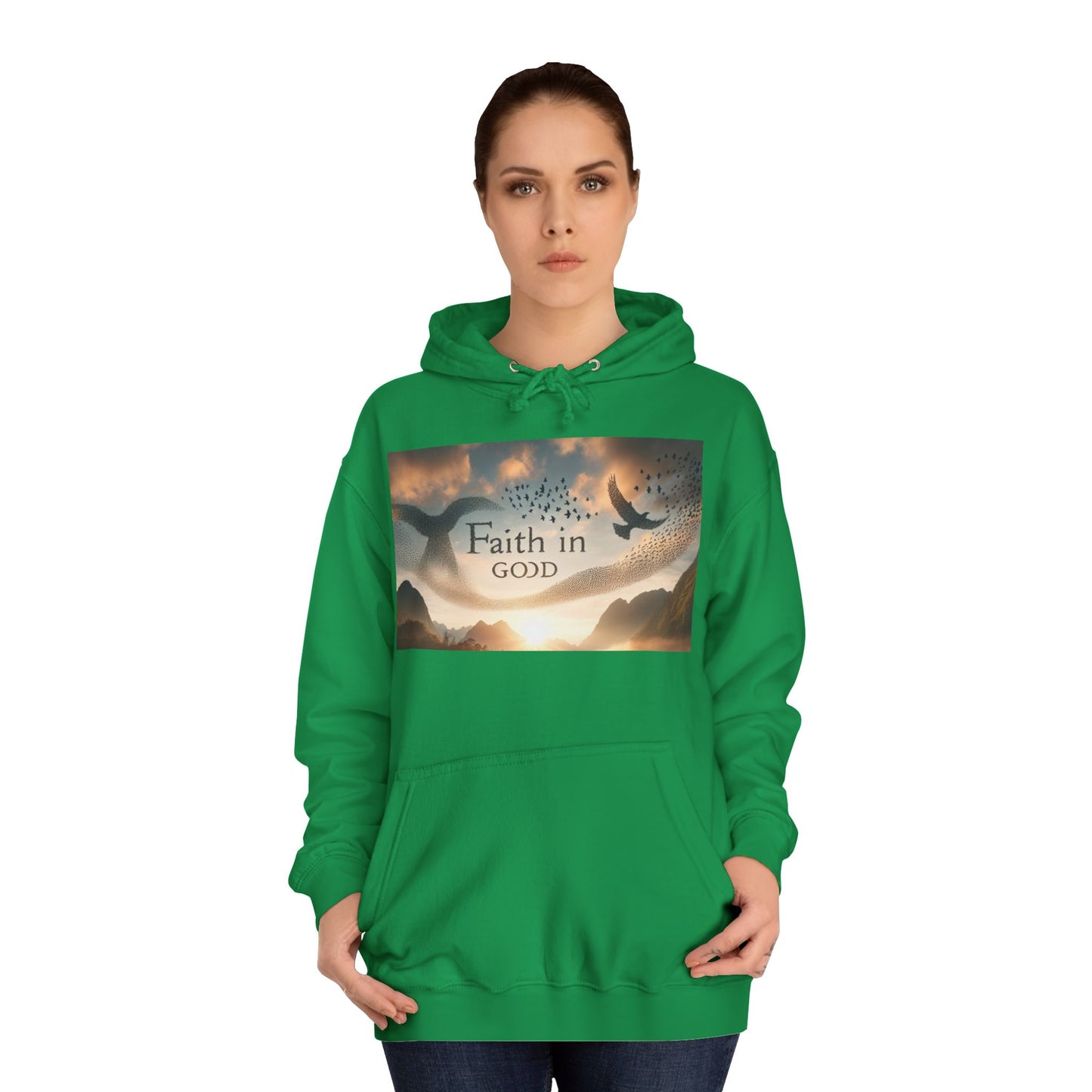 Spiritual Love College Hoodie, Unisex Hoodie, Faith Apparel, Inspirational Gifts, Cozy College Wear, God Love Hoodie