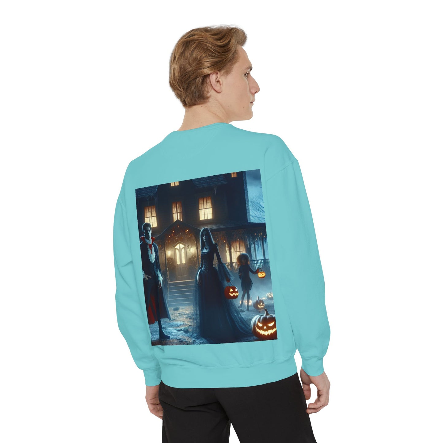 Halloween Unisex Sweatshirt, Cozy Fall Fashion, Spooky Sweatshirt, Ghostly Vibes, Perfect for Parties, Autumn Style
