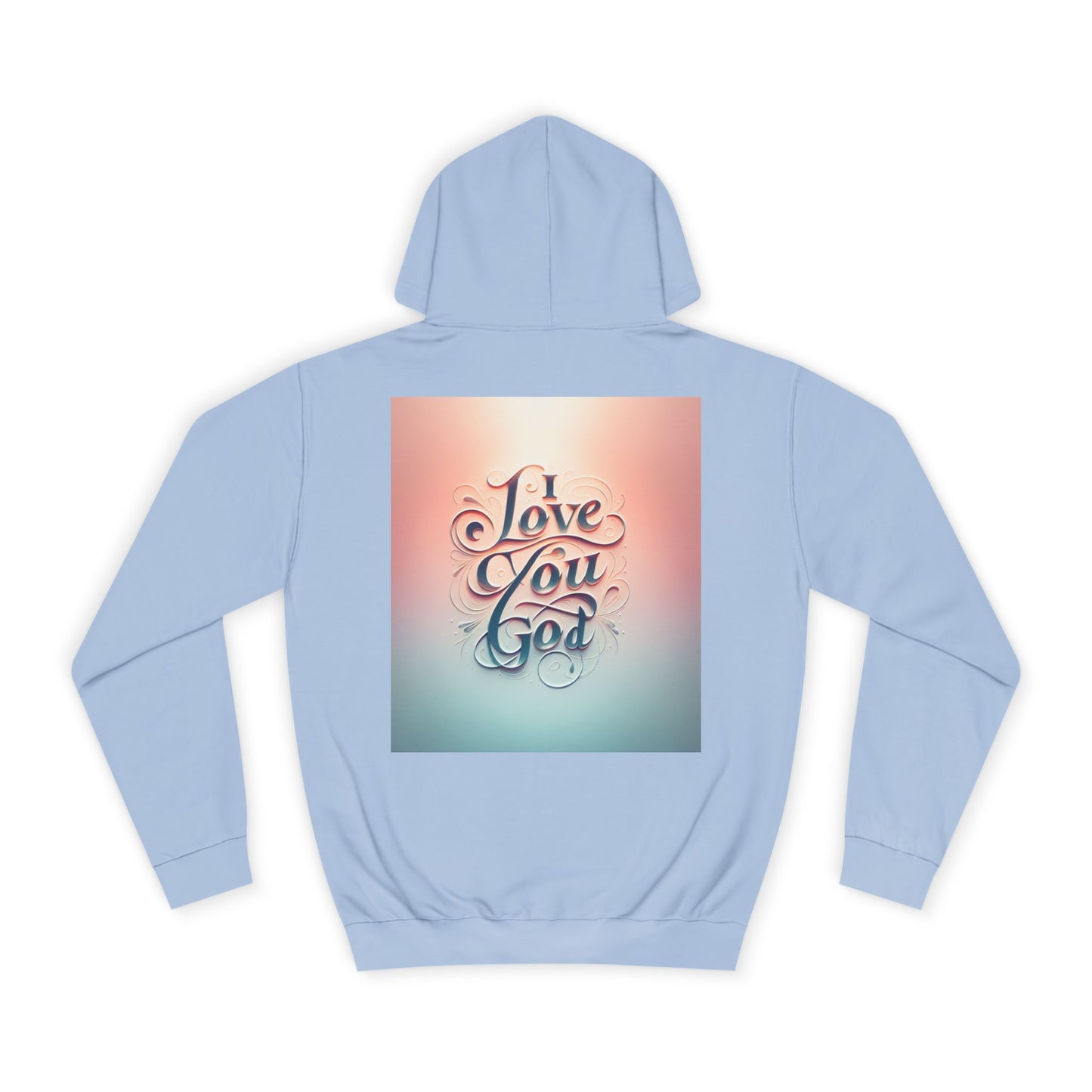 Spiritual Love College Hoodie, Unisex Hoodie, Faith Apparel, Inspirational Gifts, Cozy College Wear, God Love Hoodie