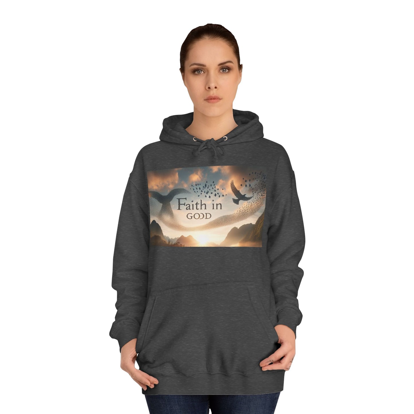 Spiritual Love College Hoodie, Unisex Hoodie, Faith Apparel, Inspirational Gifts, Cozy College Wear, God Love Hoodie