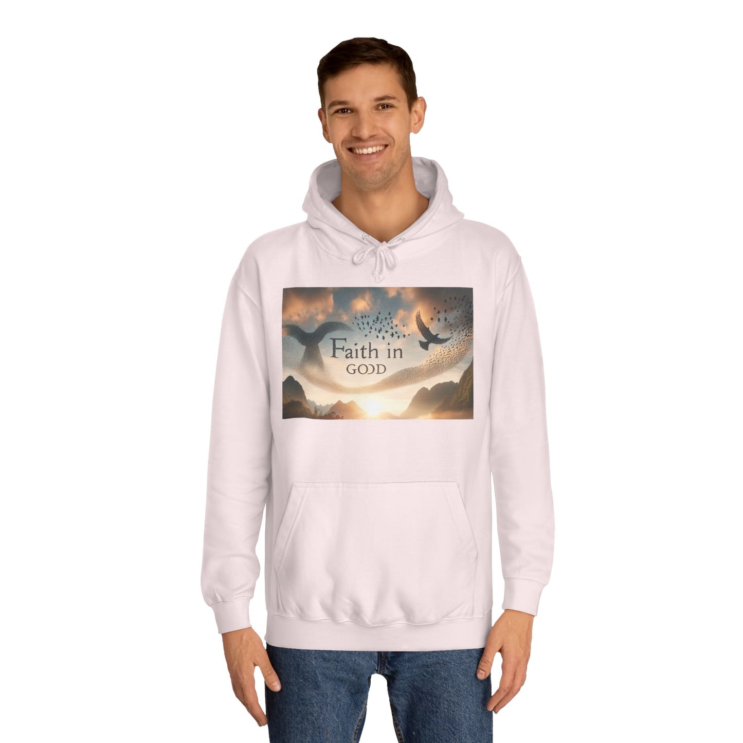Spiritual Love College Hoodie, Unisex Hoodie, Faith Apparel, Inspirational Gifts, Cozy College Wear, God Love Hoodie
