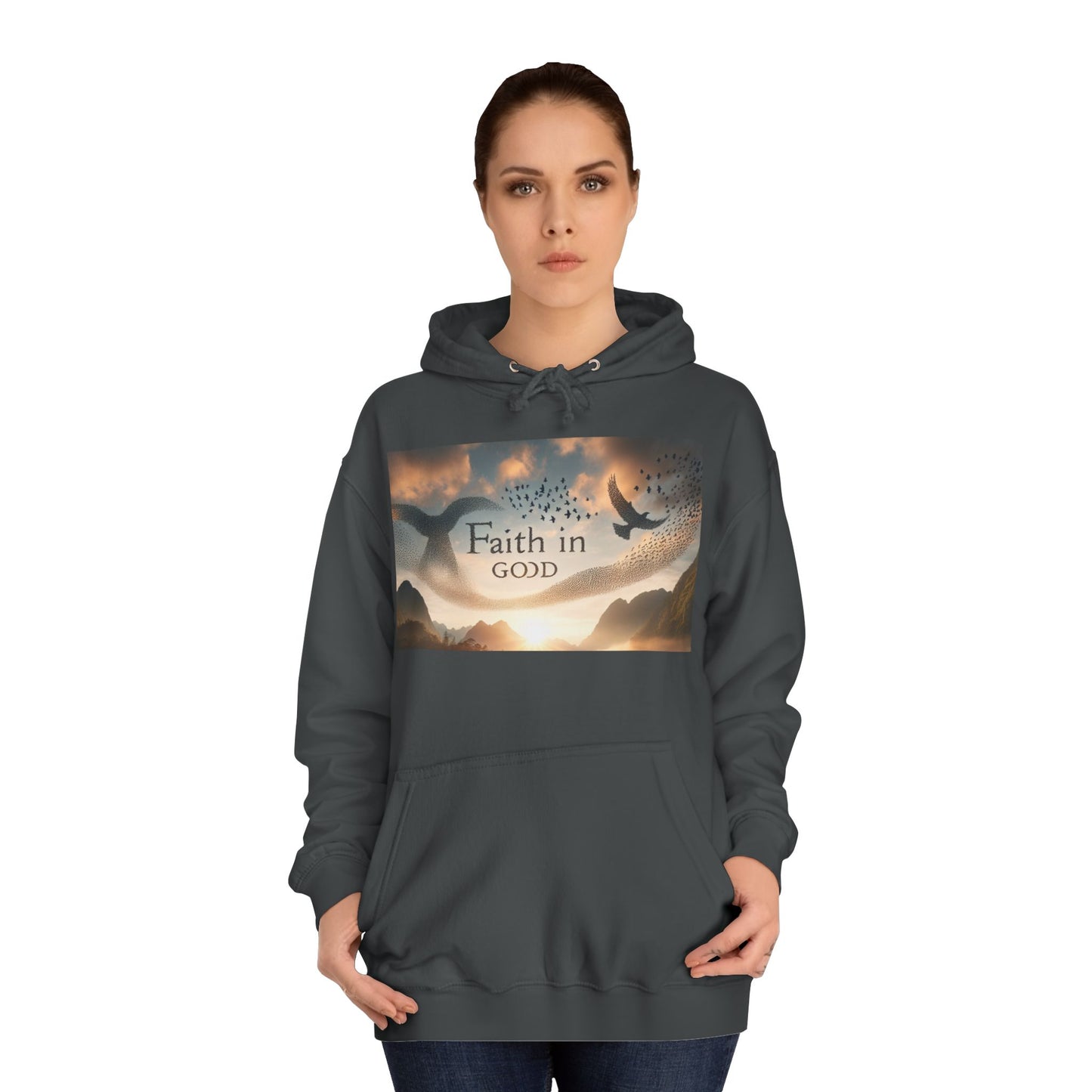 Spiritual Love College Hoodie, Unisex Hoodie, Faith Apparel, Inspirational Gifts, Cozy College Wear, God Love Hoodie