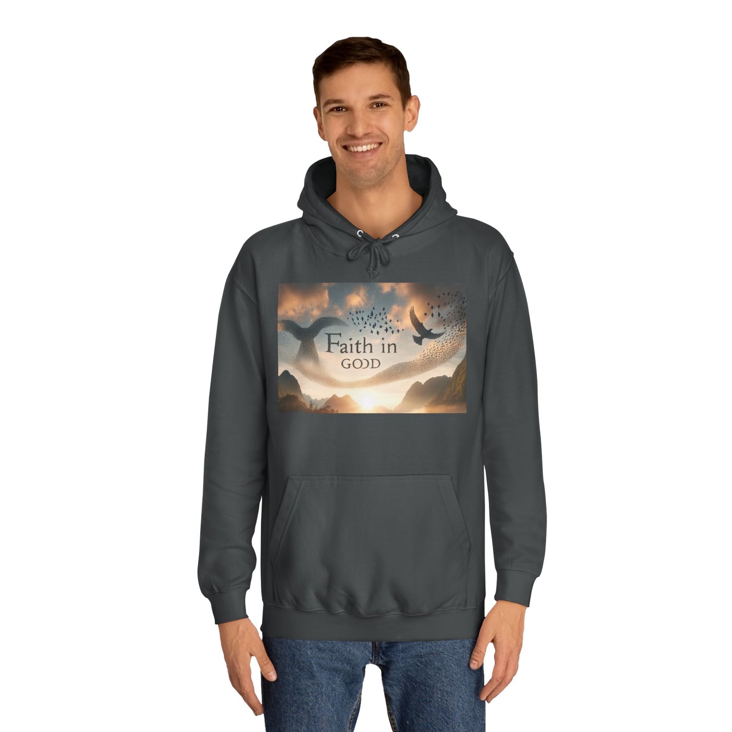 Spiritual Love College Hoodie, Unisex Hoodie, Faith Apparel, Inspirational Gifts, Cozy College Wear, God Love Hoodie
