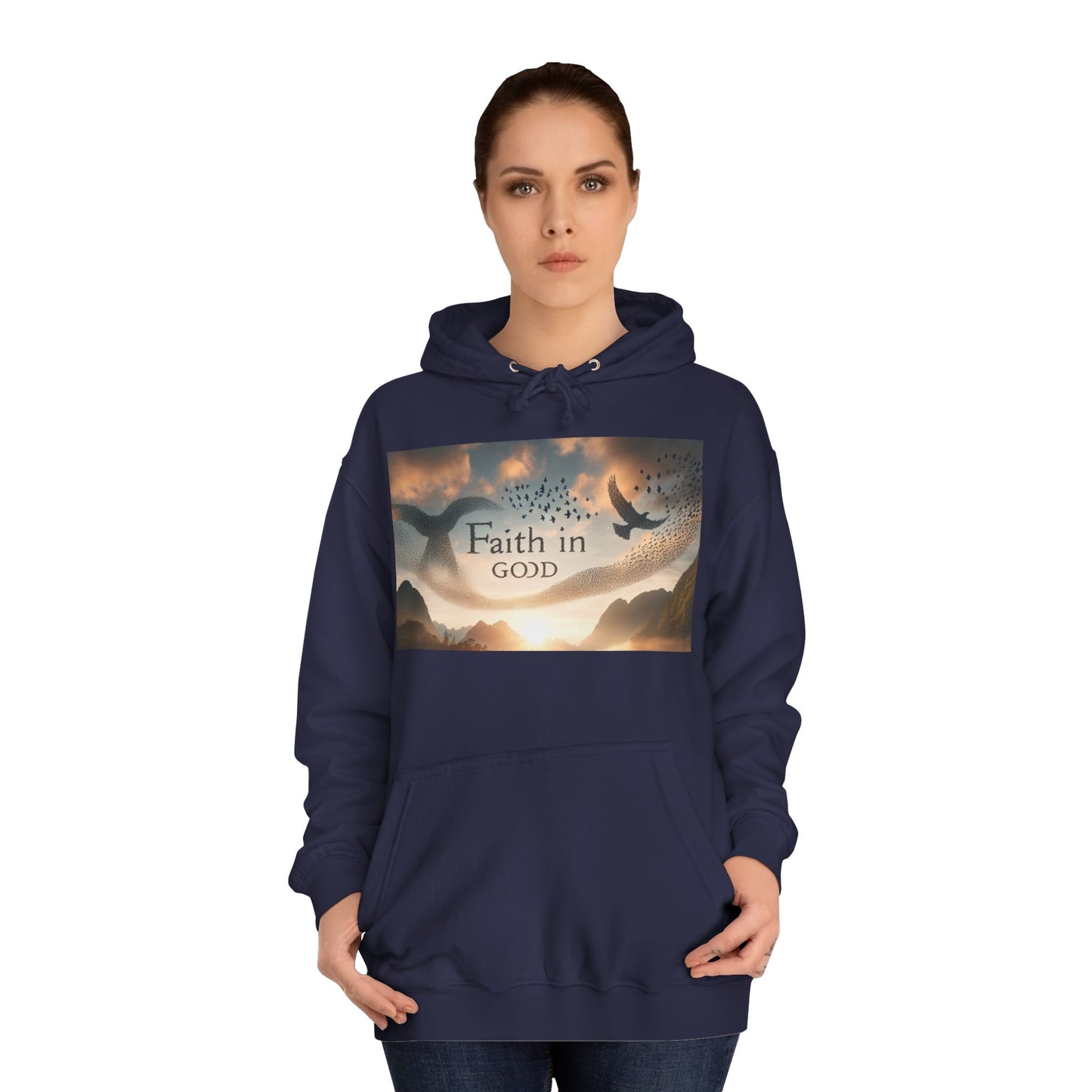 Spiritual Love College Hoodie, Unisex Hoodie, Faith Apparel, Inspirational Gifts, Cozy College Wear, God Love Hoodie