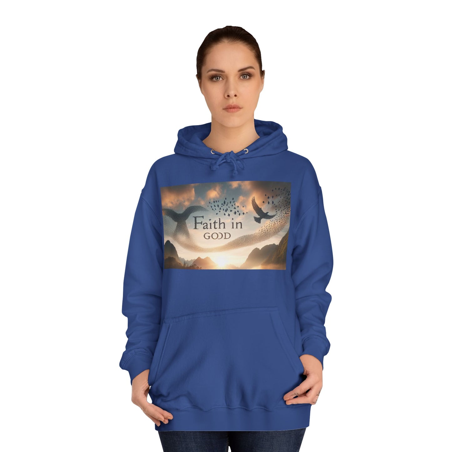 Spiritual Love College Hoodie, Unisex Hoodie, Faith Apparel, Inspirational Gifts, Cozy College Wear, God Love Hoodie