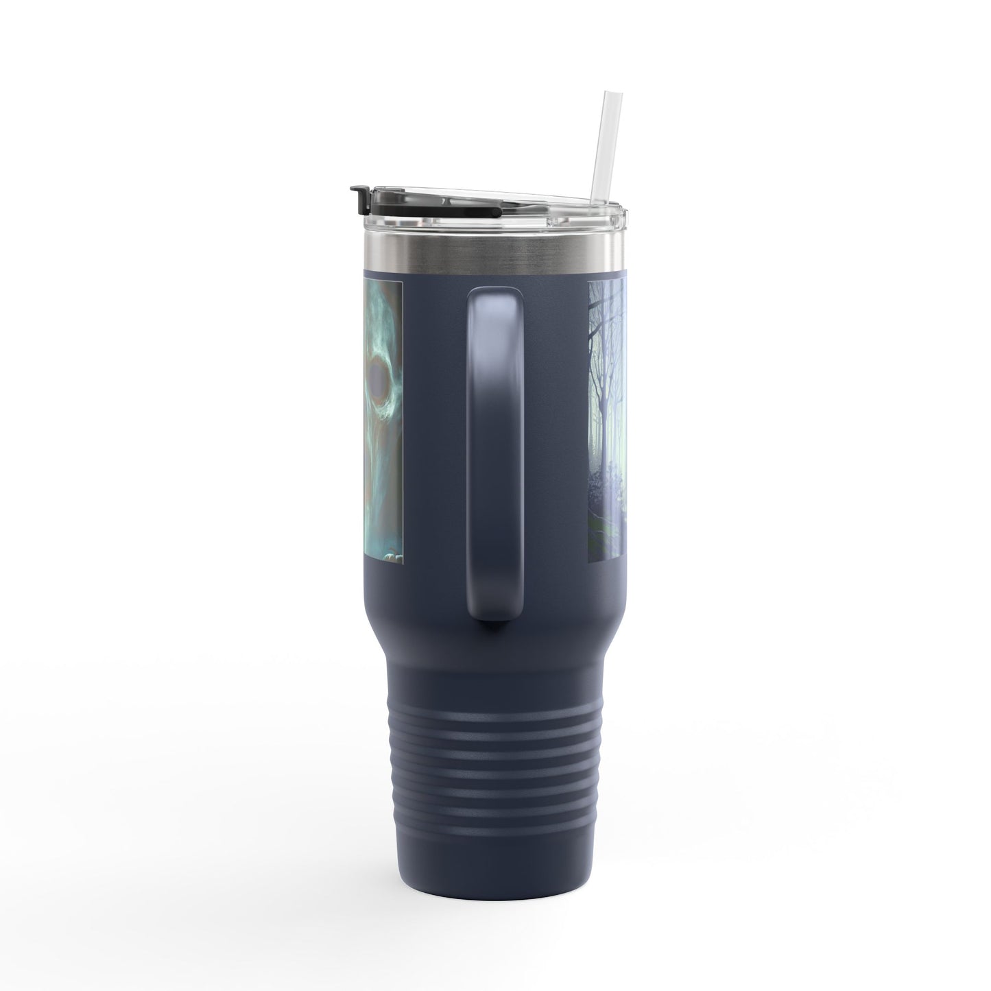 Spooky Skull Insulated Travel Mug | 40oz | Halloween Coffee Cup, Unique Gift for Goth Lovers, Ice Water Tumbler, Reusable Drinkware