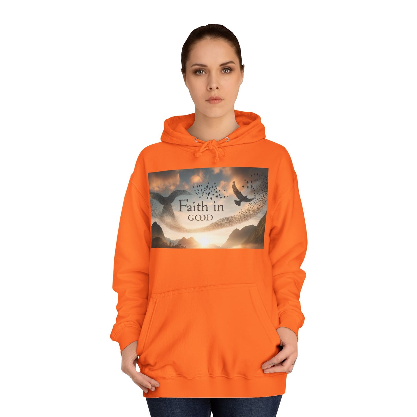 Spiritual Love College Hoodie, Unisex Hoodie, Faith Apparel, Inspirational Gifts, Cozy College Wear, God Love Hoodie