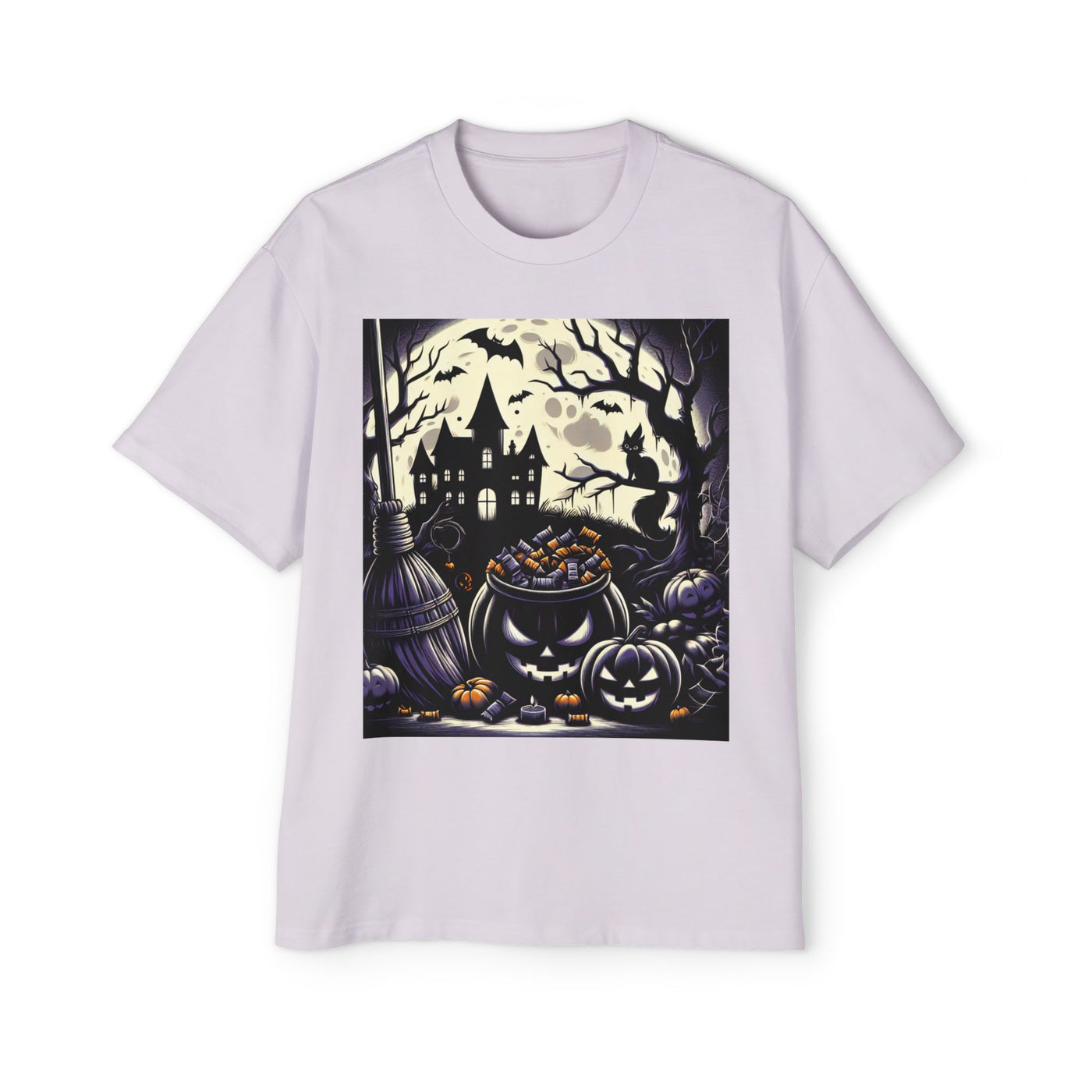 Stylish Halloween Oversized Tee, Spooky, Halloween Apparel, Unisex T-shirt, Trick-or-Treat Shirt, Autumn Fashion, Gift for Him