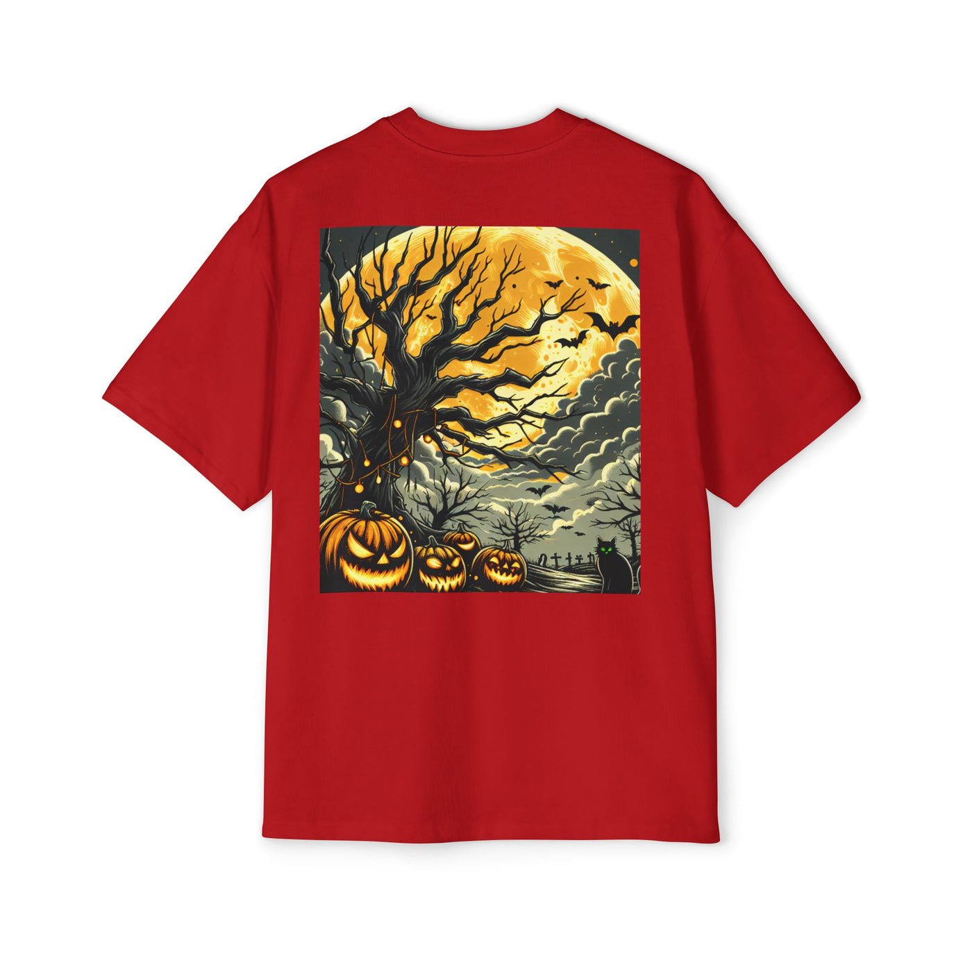 Stylish Halloween Oversized Tee, Spooky, Halloween Apparel, Unisex T-shirt, Trick-or-Treat Shirt, Autumn Fashion, Gift for Him