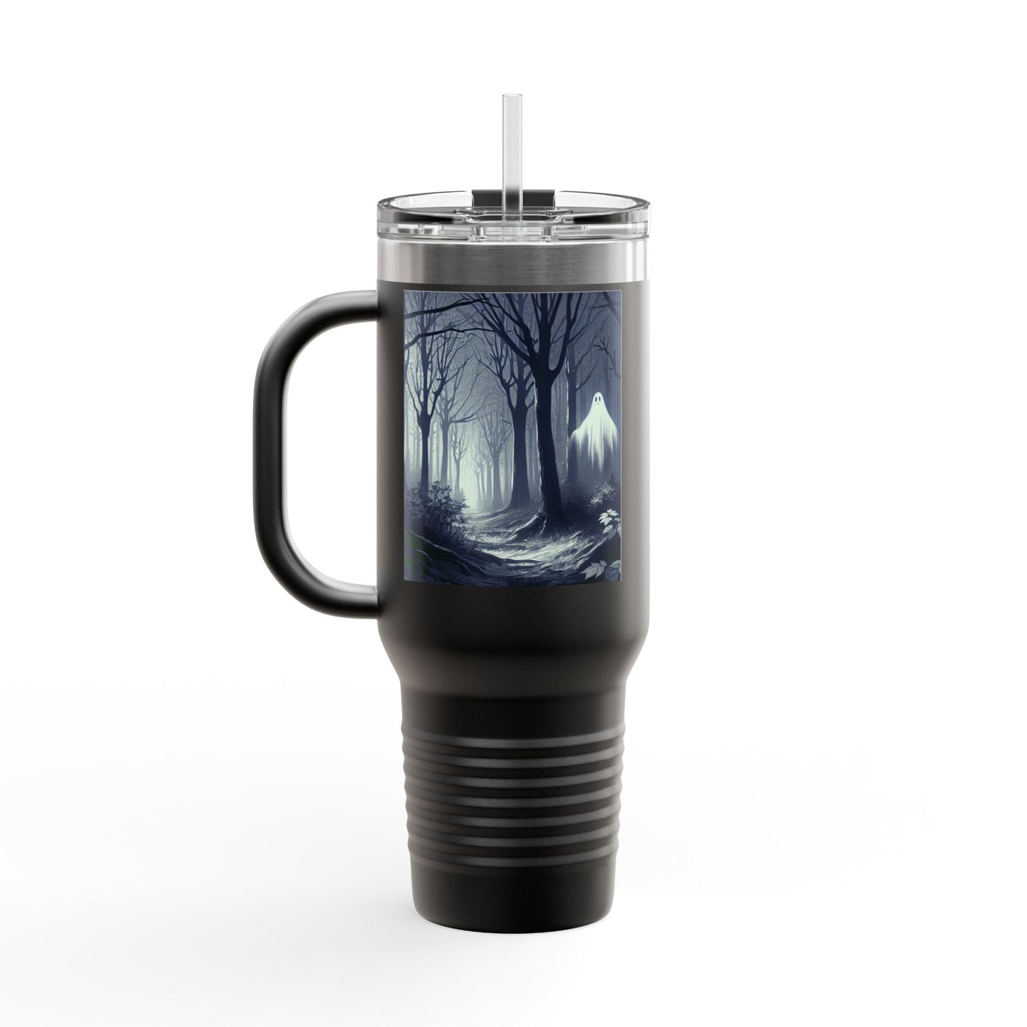 Spooky Skull Insulated Travel Mug | 40oz | Halloween Coffee Cup, Unique Gift for Goth Lovers, Ice Water Tumbler, Reusable Drinkware