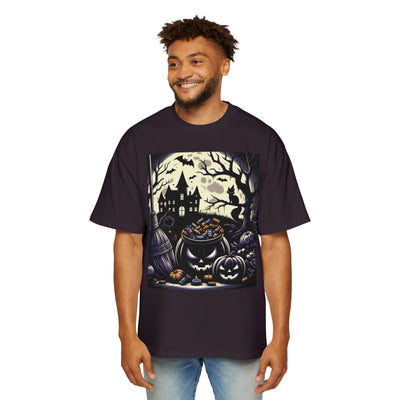 Stylish Halloween Oversized Tee, Spooky, Halloween Apparel, Unisex T-shirt, Trick-or-Treat Shirt, Autumn Fashion, Gift for Him