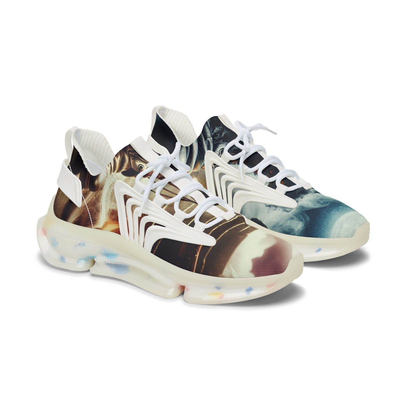 Trendy Women's Mesh Sneakers with Vibrant Design, Casual Footwear, Athletic Shoes, Fashion Sneakers, Gift for Her