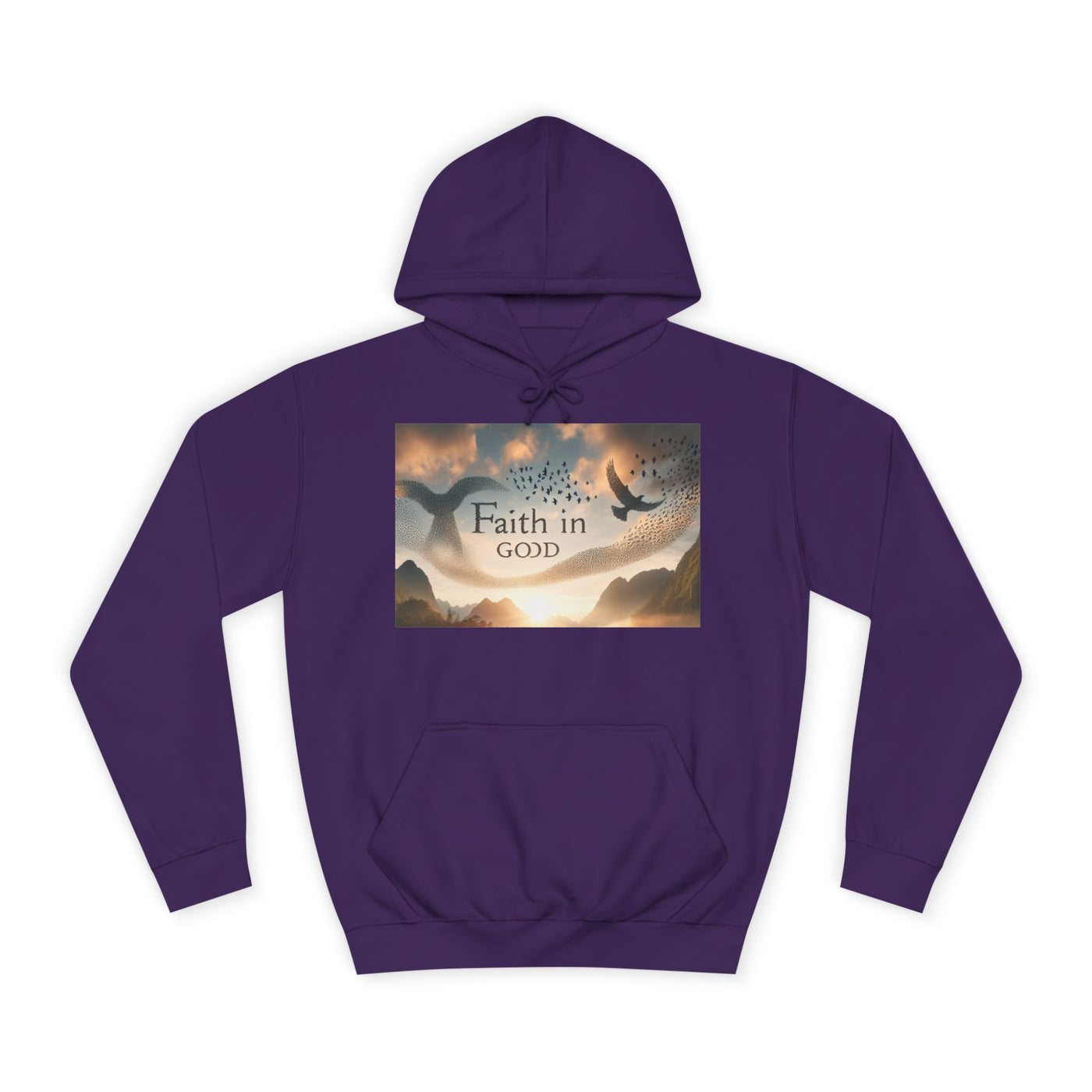 Spiritual Love College Hoodie, Unisex Hoodie, Faith Apparel, Inspirational Gifts, Cozy College Wear, God Love Hoodie