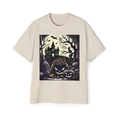 Stylish Halloween Oversized Tee, Spooky, Halloween Apparel, Unisex T-shirt, Trick-or-Treat Shirt, Autumn Fashion, Gift for Him
