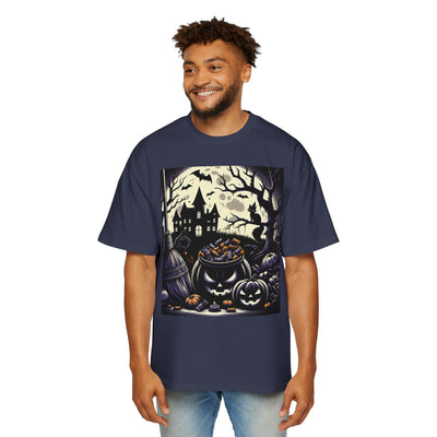 Stylish Halloween Oversized Tee, Spooky, Halloween Apparel, Unisex T-shirt, Trick-or-Treat Shirt, Autumn Fashion, Gift for Him