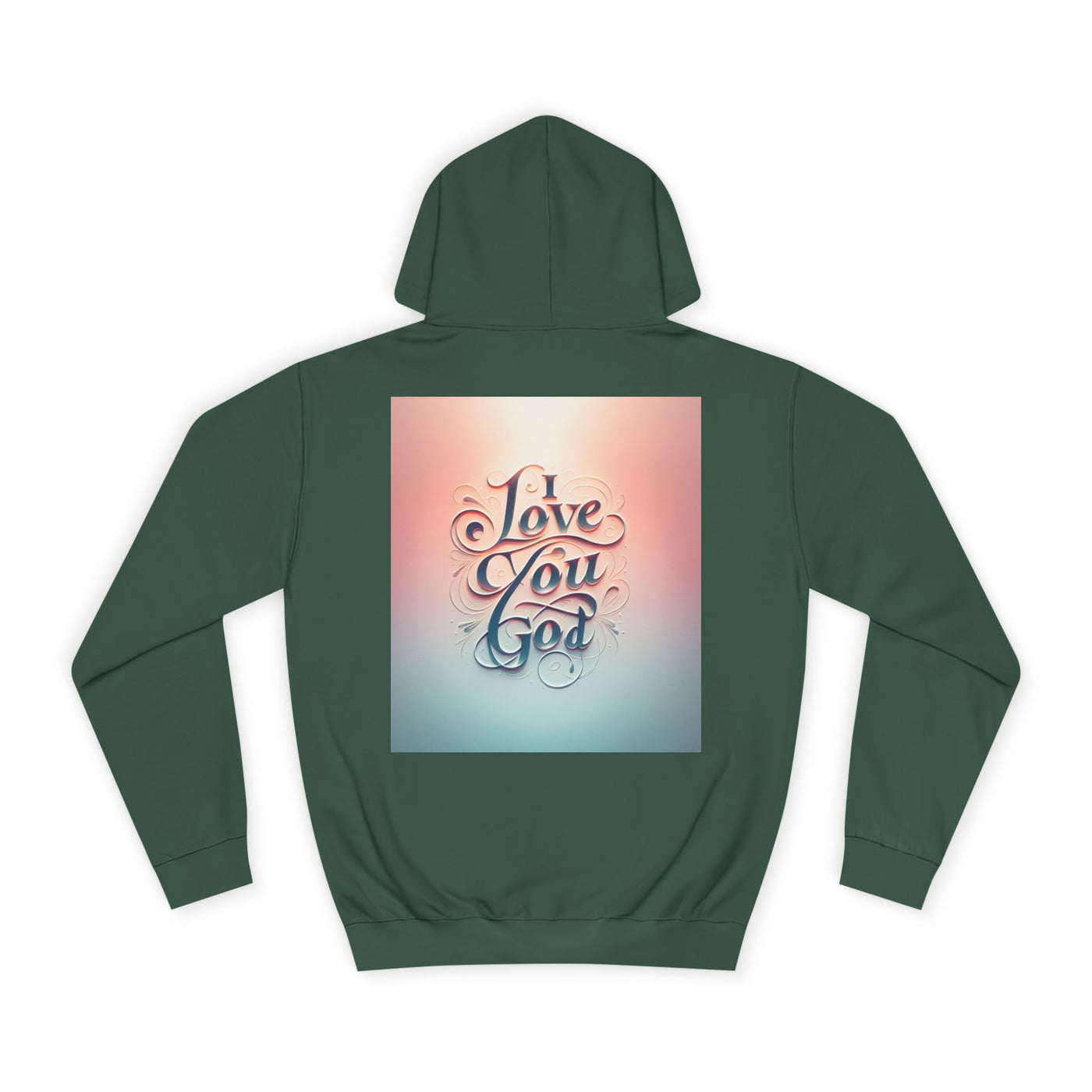 Spiritual Love College Hoodie, Unisex Hoodie, Faith Apparel, Inspirational Gifts, Cozy College Wear, God Love Hoodie