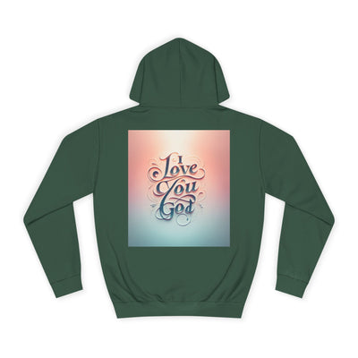 Spiritual Love College Hoodie, Unisex Hoodie, Faith Apparel, Inspirational Gifts, Cozy College Wear, God Love Hoodie