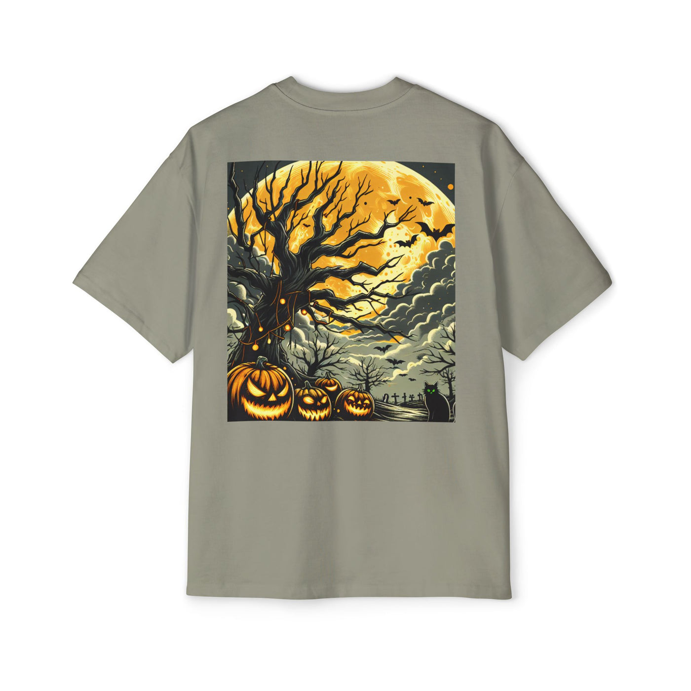 Stylish Halloween Oversized Tee, Spooky, Halloween Apparel, Unisex T-shirt, Trick-or-Treat Shirt, Autumn Fashion, Gift for Him