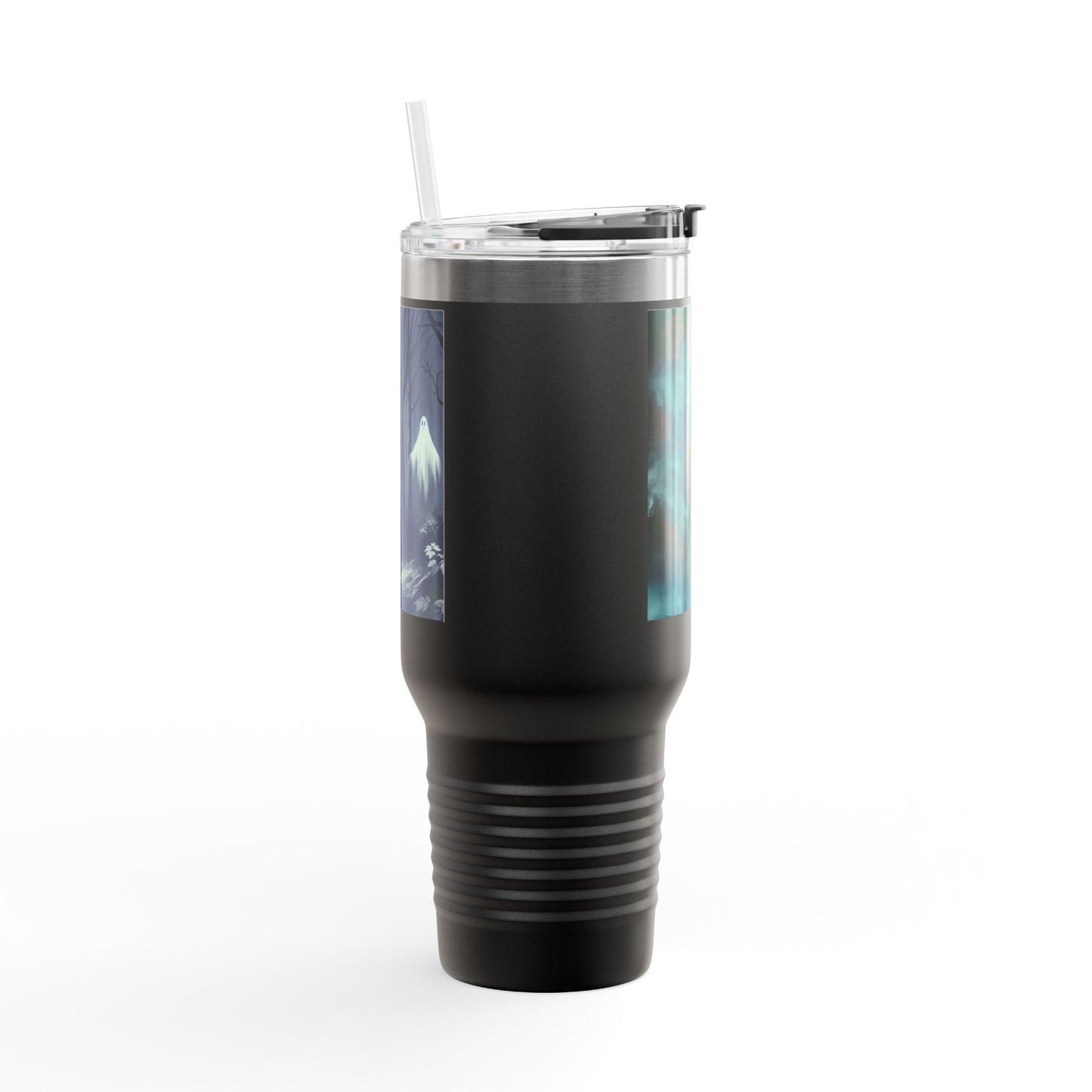 Spooky Skull Insulated Travel Mug | 40oz | Halloween Coffee Cup, Unique Gift for Goth Lovers, Ice Water Tumbler, Reusable Drinkware