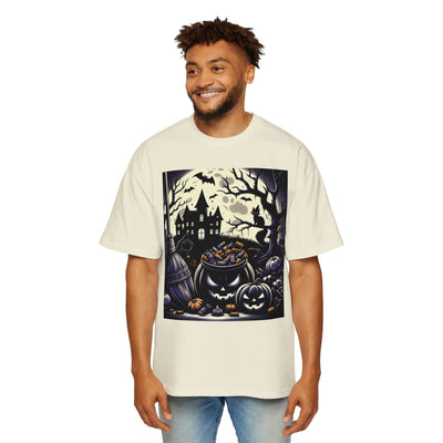 Stylish Halloween Oversized Tee, Spooky, Halloween Apparel, Unisex T-shirt, Trick-or-Treat Shirt, Autumn Fashion, Gift for Him