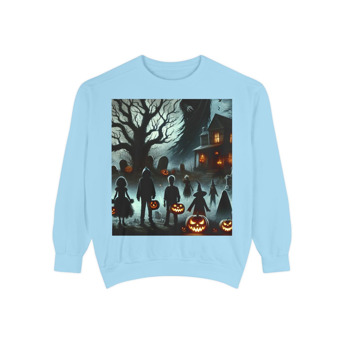 Halloween Unisex Sweatshirt, Cozy Fall Fashion, Spooky Sweatshirt, Ghostly Vibes, Perfect for Parties, Autumn Style