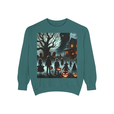 Halloween Unisex Sweatshirt, Cozy Fall Fashion, Spooky Sweatshirt, Ghostly Vibes, Perfect for Parties, Autumn Style