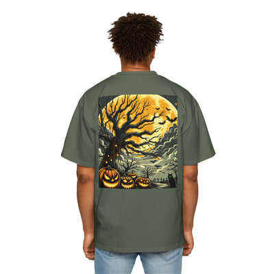 Stylish Halloween Oversized Tee, Spooky, Halloween Apparel, Unisex T-shirt, Trick-or-Treat Shirt, Autumn Fashion, Gift for Him