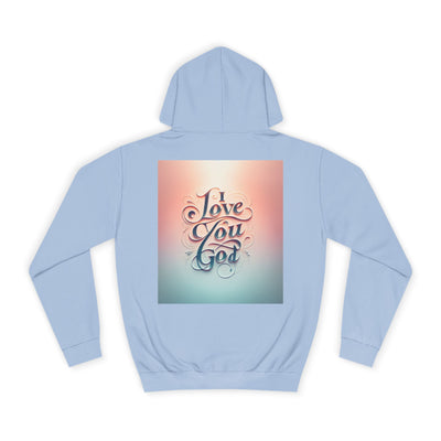 Spiritual Love College Hoodie, Unisex Hoodie, Faith Apparel, Inspirational Gifts, Cozy College Wear, God Love Hoodie