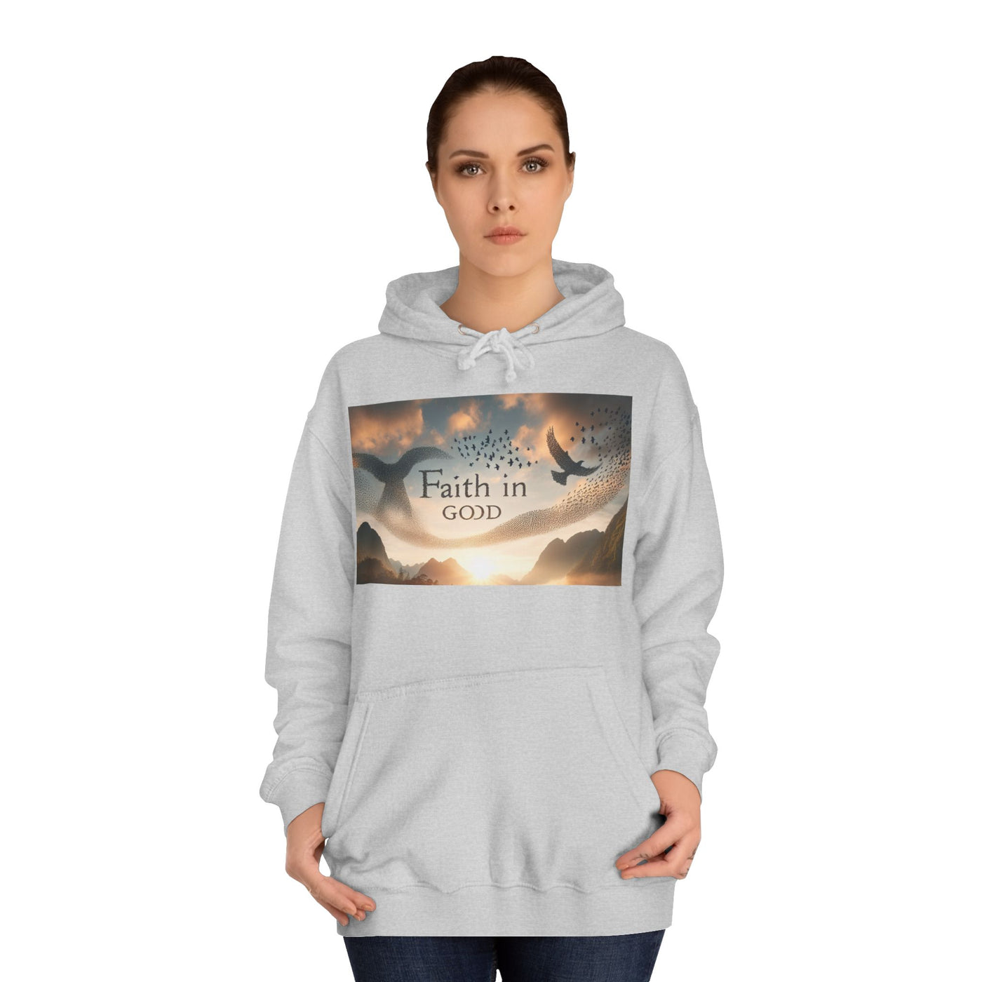 Spiritual Love College Hoodie, Unisex Hoodie, Faith Apparel, Inspirational Gifts, Cozy College Wear, God Love Hoodie