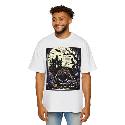 Stylish Halloween Oversized Tee, Spooky, Halloween Apparel, Unisex T-shirt, Trick-or-Treat Shirt, Autumn Fashion, Gift for Him