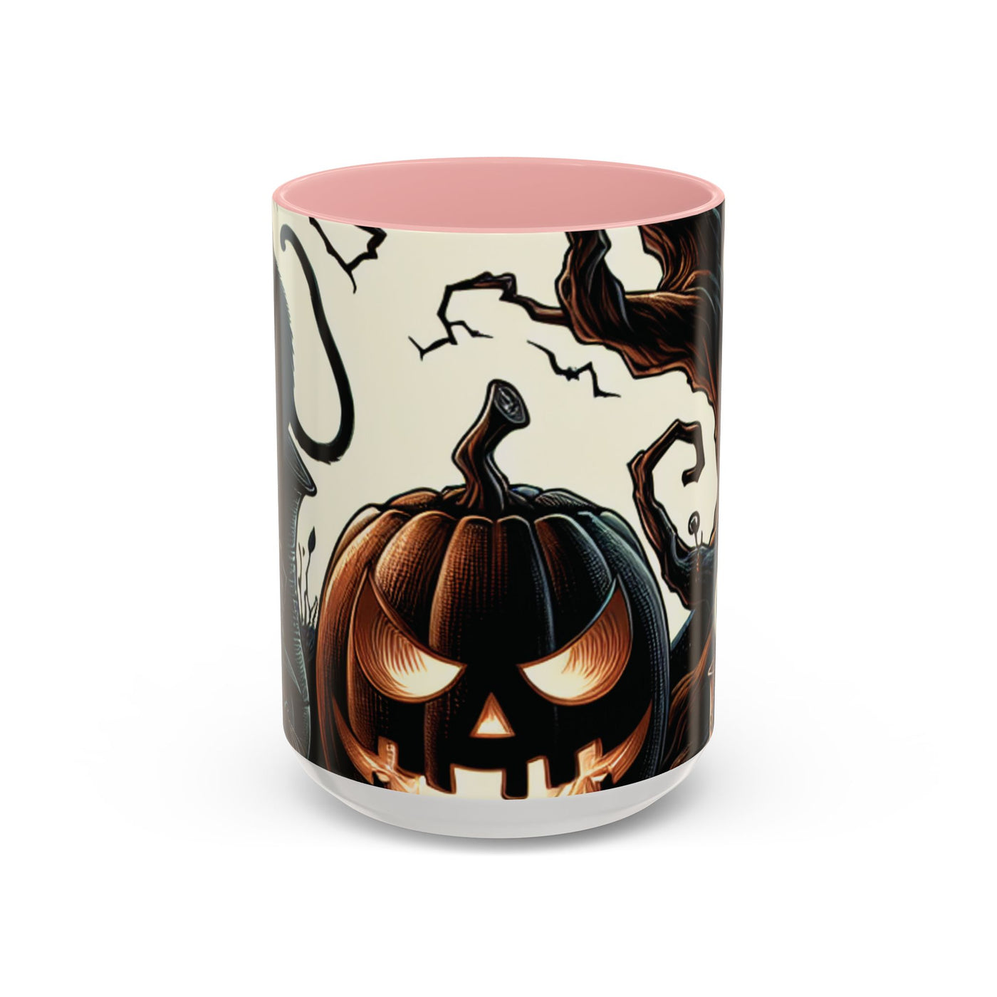 Halloween Pumpkin Accent Coffee Mug - Spooky Decor, Autumn Gift, Hot Beverage Cup, Halloween Party, Cozy Vibe