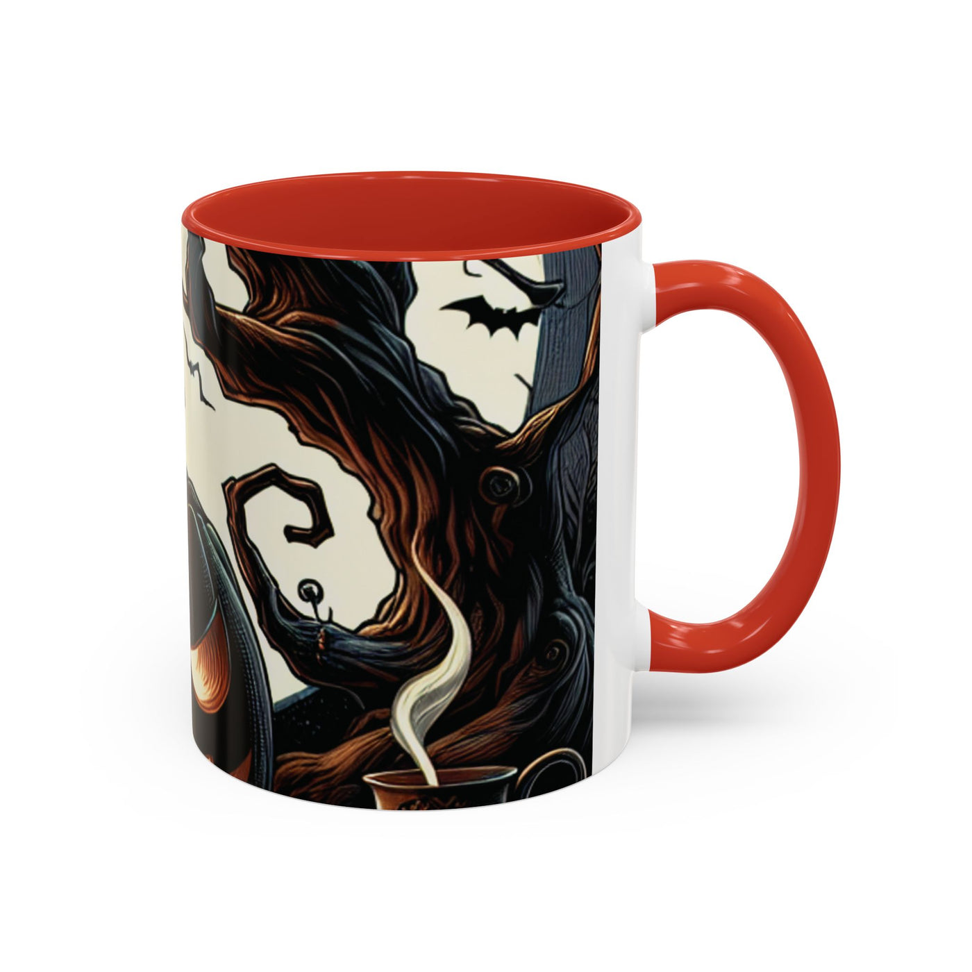Halloween Pumpkin Accent Coffee Mug - Spooky Decor, Autumn Gift, Hot Beverage Cup, Halloween Party, Cozy Vibe