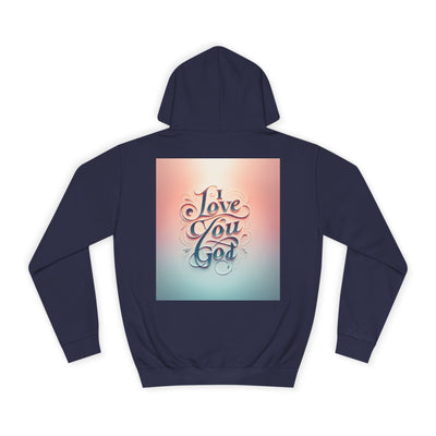 Spiritual Love College Hoodie, Unisex Hoodie, Faith Apparel, Inspirational Gifts, Cozy College Wear, God Love Hoodie