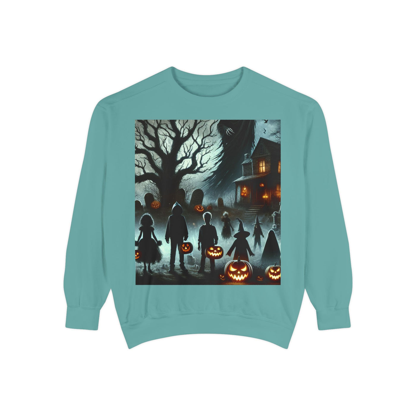 Halloween Unisex Sweatshirt, Cozy Fall Fashion, Spooky Sweatshirt, Ghostly Vibes, Perfect for Parties, Autumn Style