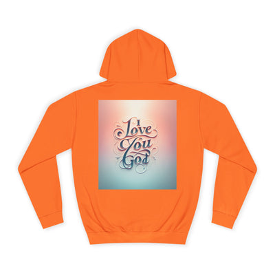 Spiritual Love College Hoodie, Unisex Hoodie, Faith Apparel, Inspirational Gifts, Cozy College Wear, God Love Hoodie