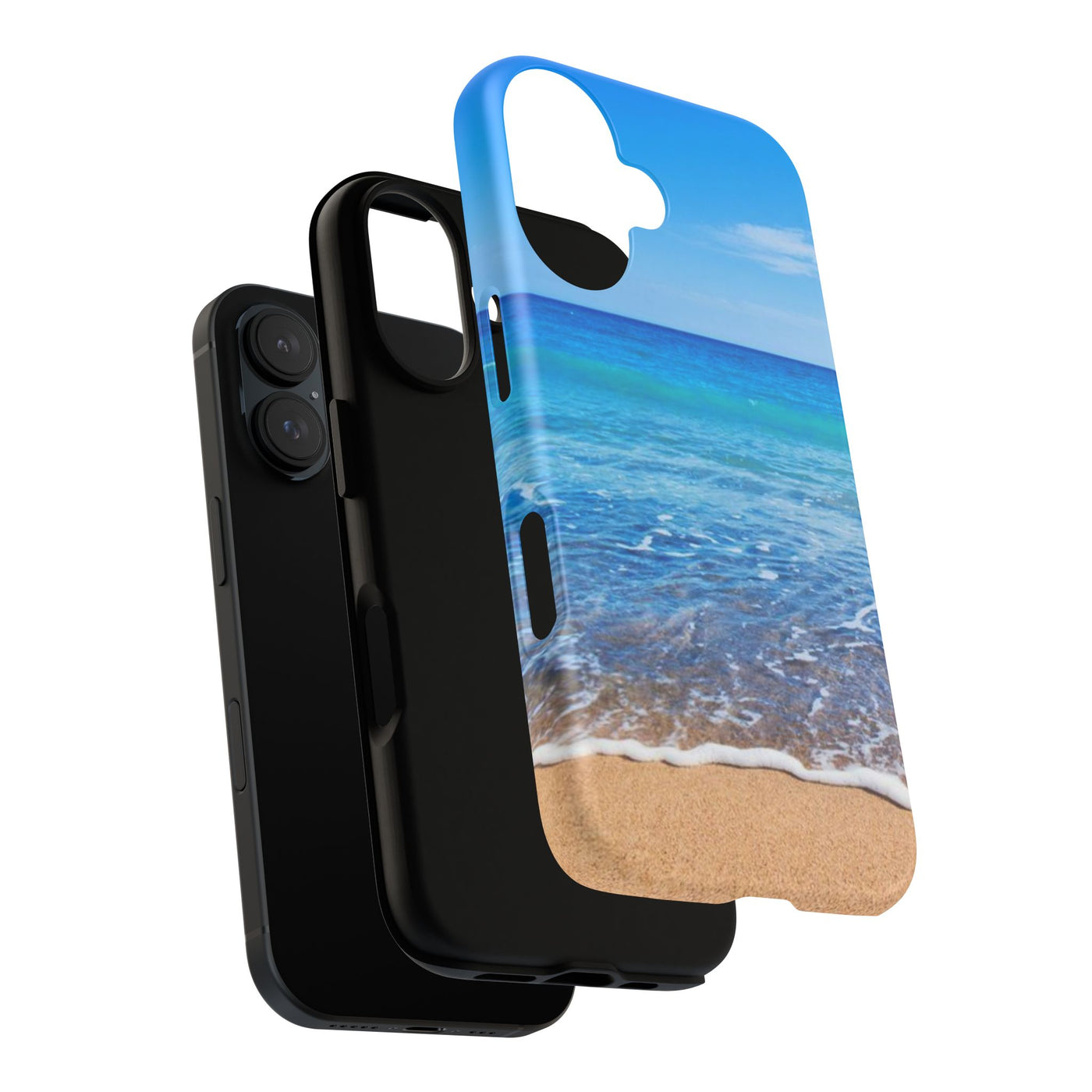 Ocean Wave Phone Case | Tough Cases for Beach Lovers, Waterproof Design, Summer Vibe, Gift for Her, Travel Accessories