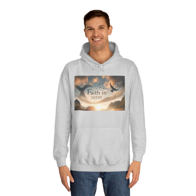 Spiritual Love College Hoodie, Unisex Hoodie, Faith Apparel, Inspirational Gifts, Cozy College Wear, God Love Hoodie