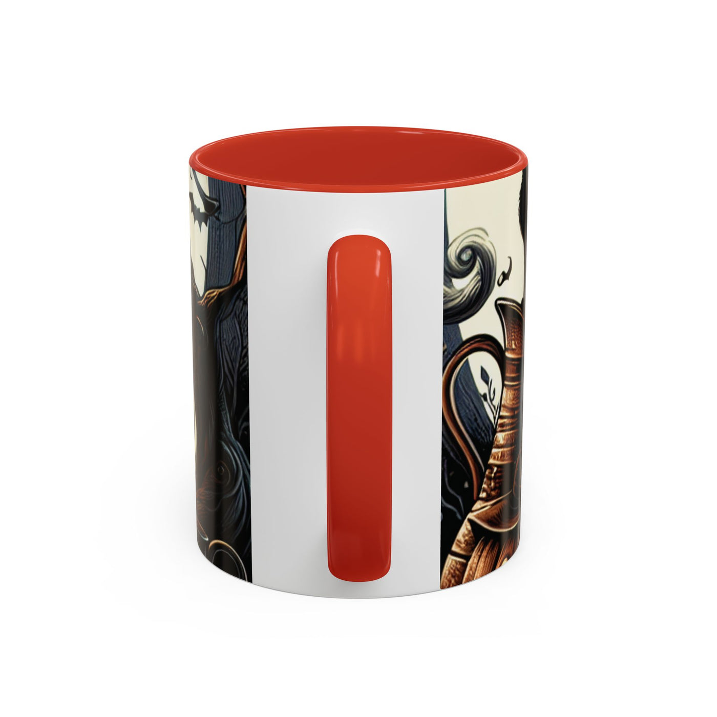 Halloween Pumpkin Accent Coffee Mug - Spooky Decor, Autumn Gift, Hot Beverage Cup, Halloween Party, Cozy Vibe