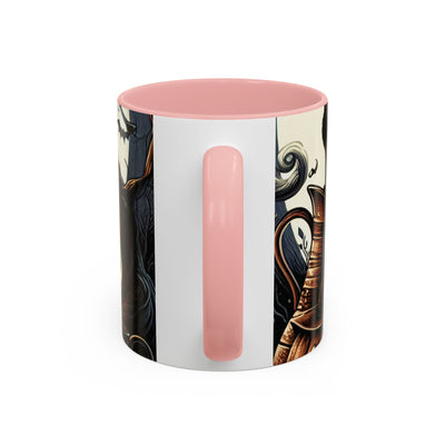 Halloween Pumpkin Accent Coffee Mug - Spooky Decor, Autumn Gift, Hot Beverage Cup, Halloween Party, Cozy Vibe