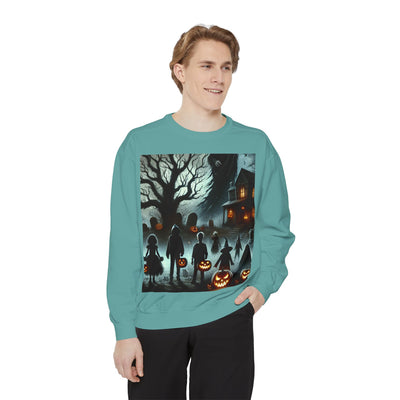 Halloween Unisex Sweatshirt, Cozy Fall Fashion, Spooky Sweatshirt, Ghostly Vibes, Perfect for Parties, Autumn Style