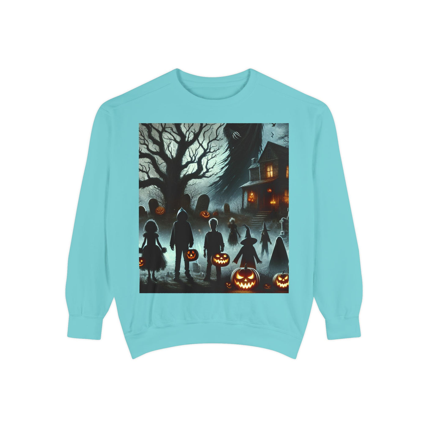 Halloween Unisex Sweatshirt, Cozy Fall Fashion, Spooky Sweatshirt, Ghostly Vibes, Perfect for Parties, Autumn Style