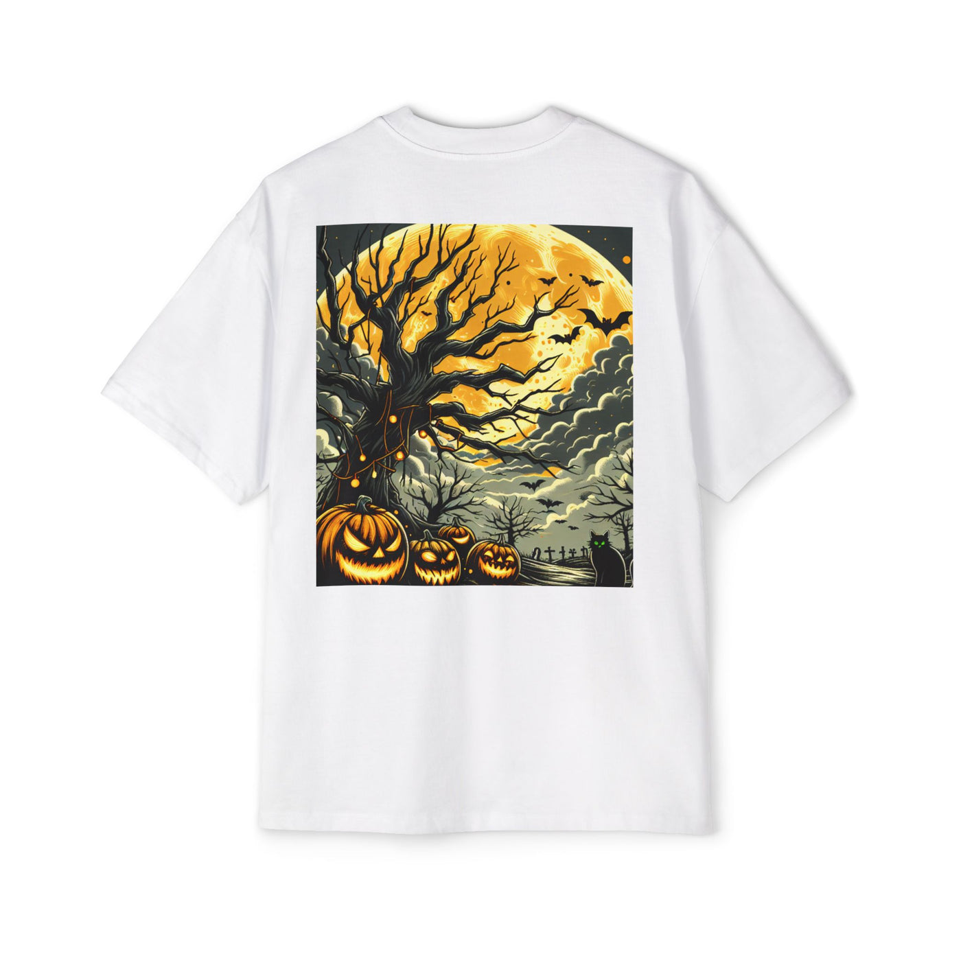Stylish Halloween Oversized Tee, Spooky, Halloween Apparel, Unisex T-shirt, Trick-or-Treat Shirt, Autumn Fashion, Gift for Him