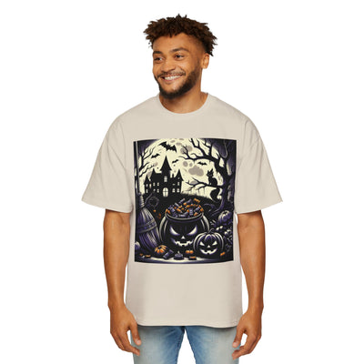 Stylish Halloween Oversized Tee, Spooky, Halloween Apparel, Unisex T-shirt, Trick-or-Treat Shirt, Autumn Fashion, Gift for Him