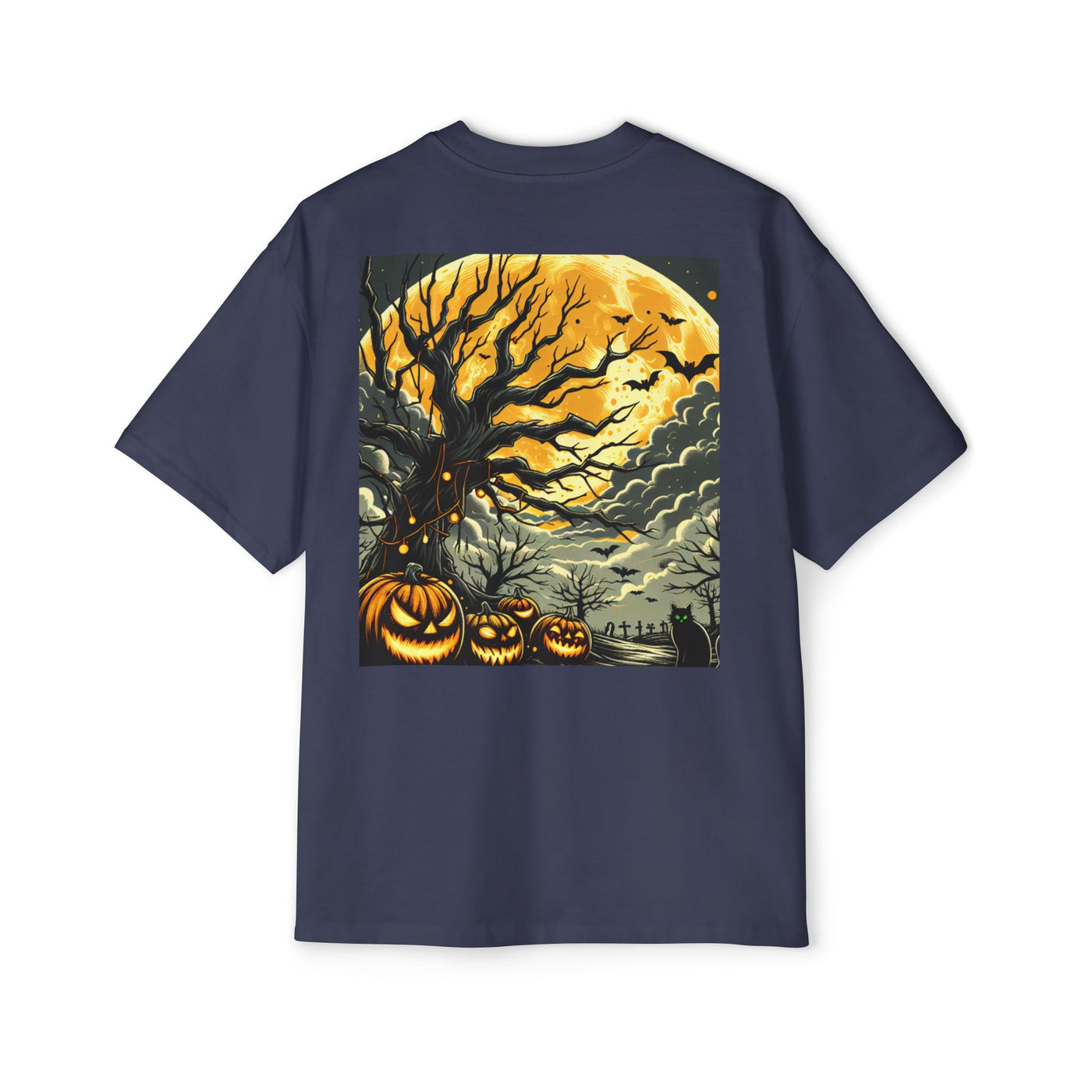 Stylish Halloween Oversized Tee, Spooky, Halloween Apparel, Unisex T-shirt, Trick-or-Treat Shirt, Autumn Fashion, Gift for Him