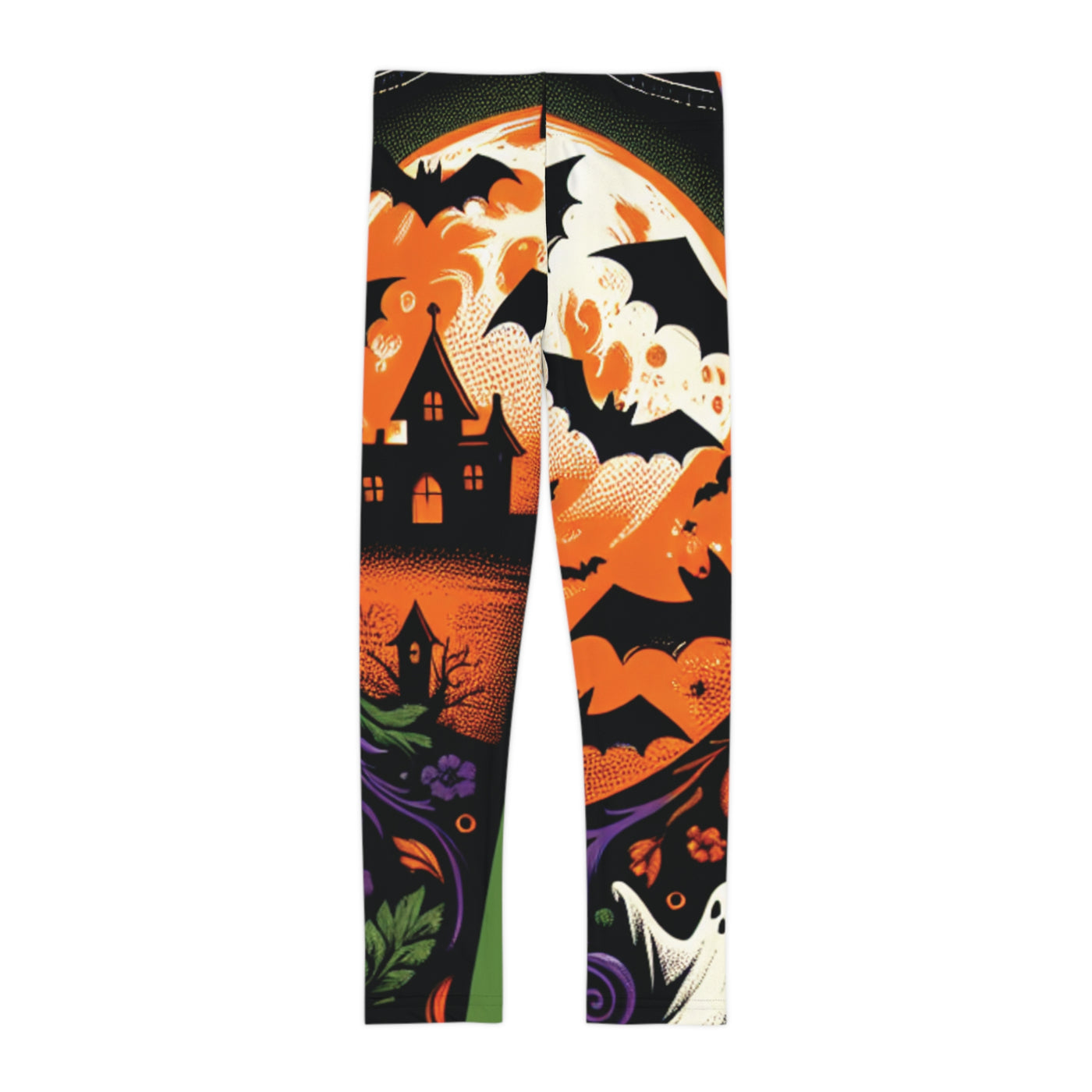 Spooky Kids Leggings | Halloween Leggings, Ghost Leggings, Pumpkin Leggings, Fun Leggings for Kids, October Outfit