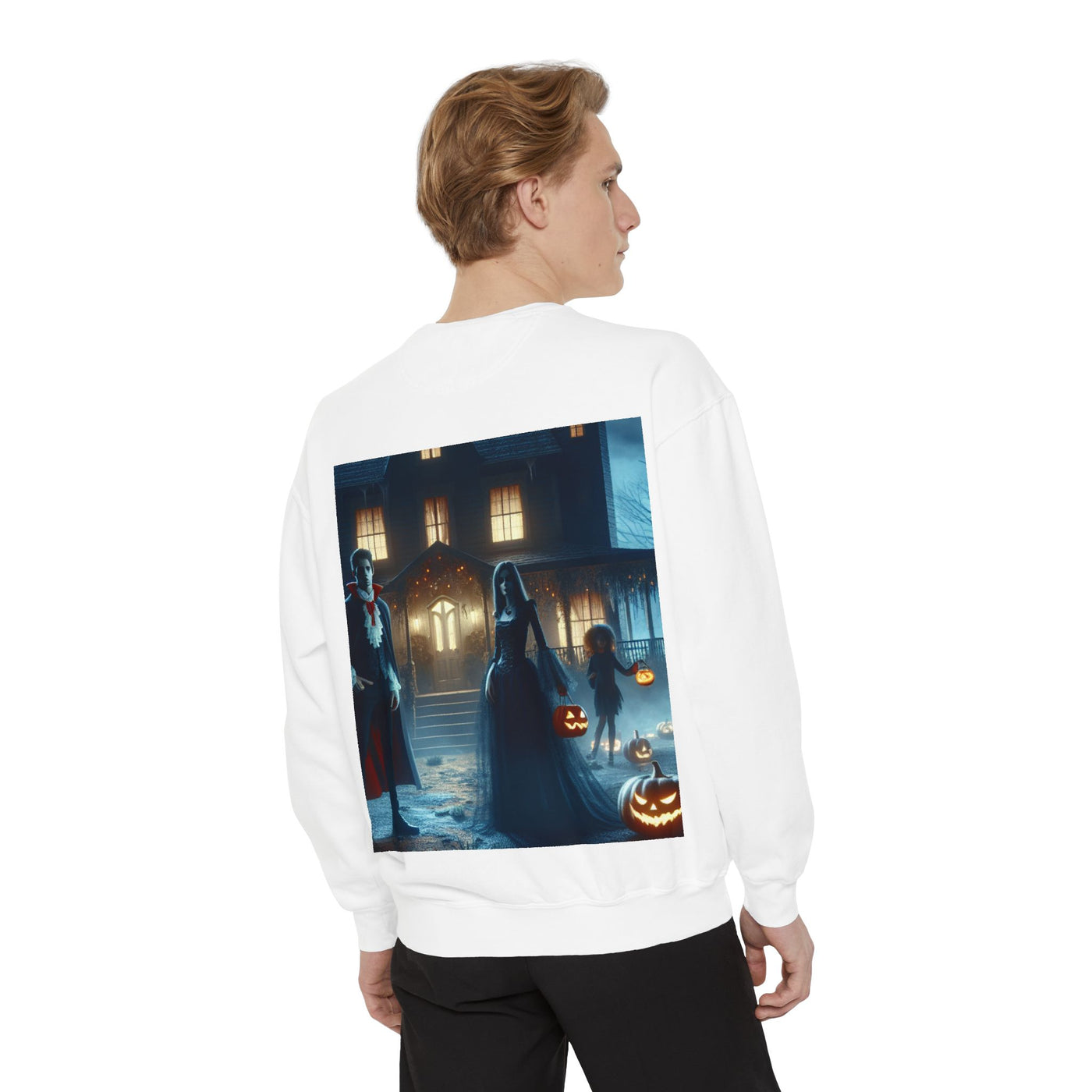 Halloween Unisex Sweatshirt, Cozy Fall Fashion, Spooky Sweatshirt, Ghostly Vibes, Perfect for Parties, Autumn Style