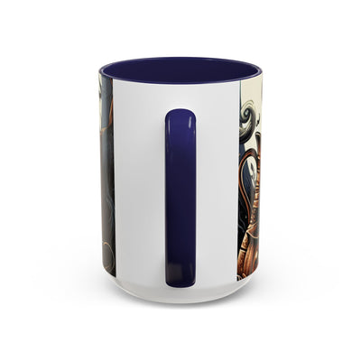 Halloween Pumpkin Accent Coffee Mug - Spooky Decor, Autumn Gift, Hot Beverage Cup, Halloween Party, Cozy Vibe