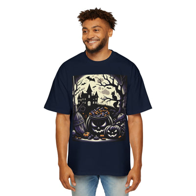 Stylish Halloween Oversized Tee, Spooky, Halloween Apparel, Unisex T-shirt, Trick-or-Treat Shirt, Autumn Fashion, Gift for Him