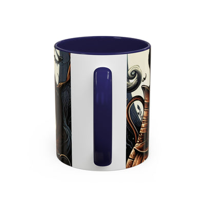 Halloween Pumpkin Accent Coffee Mug - Spooky Decor, Autumn Gift, Hot Beverage Cup, Halloween Party, Cozy Vibe